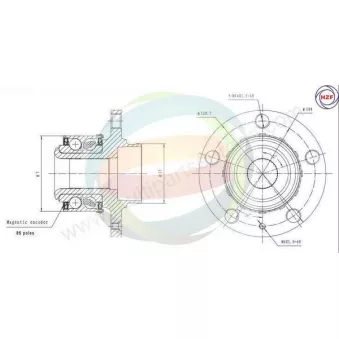 Roulement de roue avant ODM-MULTIPARTS 70-210079