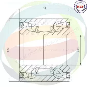 Roulement de roue arrière ODM-MULTIPARTS 70-230039