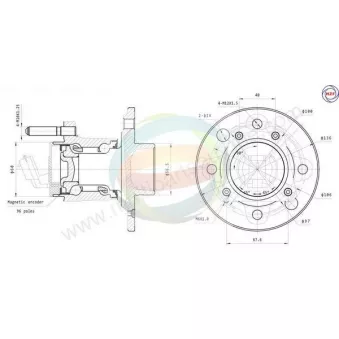 Roulement de roue arrière ODM-MULTIPARTS 70-230049