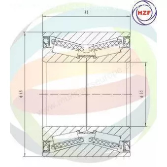 Roulement de roue arrière ODM-MULTIPARTS 70-230059