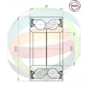 Roulement de roue avant ODM-MULTIPARTS 70-290002