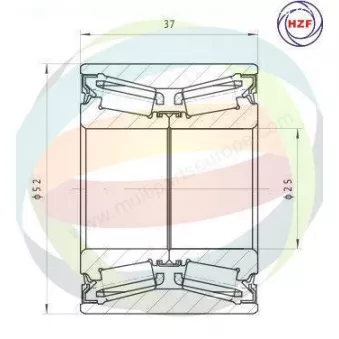 Roulement de roue arrière ODM-MULTIPARTS 70-290022