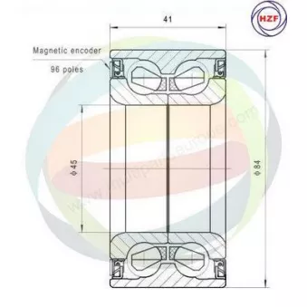 Roulement de roue arrière ODM-MULTIPARTS 70-340057