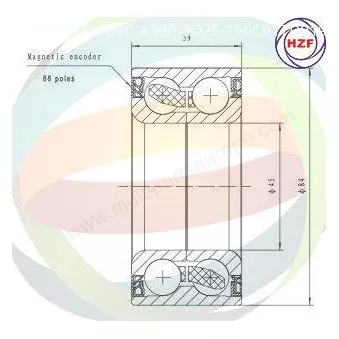 Roulement de roue avant ODM-MULTIPARTS 70-350094