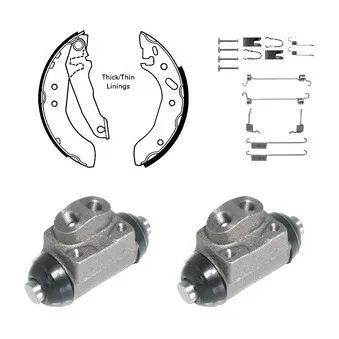 Kit de freins arrière (prémontés) DELPHI