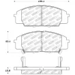 Jeu de 4 plaquettes de frein avant STOPTECH 309.08290 - Visuel 3