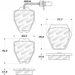 Jeu de 4 plaquettes de frein avant STOPTECH 309.08390 - Visuel 3