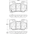 Jeu de 4 plaquettes de frein STOPTECH 309.13470 - Visuel 3