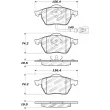 Jeu de 4 plaquettes de frein avant STOPTECH 309.06871 - Visuel 3