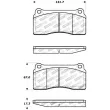 Jeu de 4 plaquettes de frein avant STOPTECH 309.08100 - Visuel 2