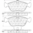 Jeu de 4 plaquettes de frein avant STOPTECH 308.06180 - Visuel 2