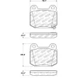 Jeu de 4 plaquettes de frein STOPTECH 308.09610 - Visuel 2