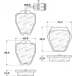 Jeu de 4 plaquettes de frein avant STOPTECH 308.08391 - Visuel 2