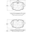 Jeu de 4 plaquettes de frein STOPTECH 308.14690 - Visuel 2