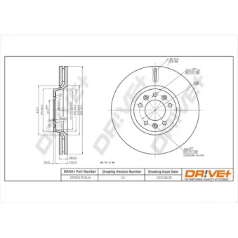 Jeu de 2 disques de frein avant Dr!ve+ DP1010.11.0544