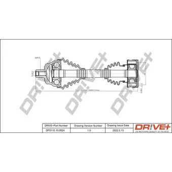 Arbre de transmission Dr!ve+ DP2110.10.0024