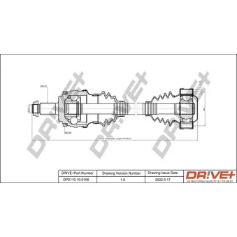 Arbre de transmission Dr!ve+ DP2110.10.0106