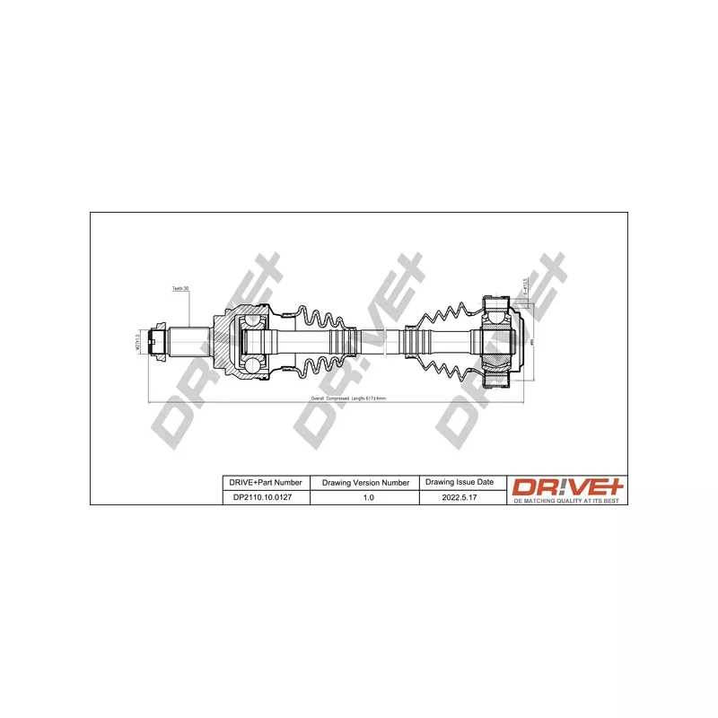 Arbre de transmission Dr!ve+ DP2110.10.0127