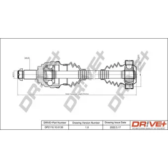 Arbre de transmission Dr!ve+ DP2110.10.0130