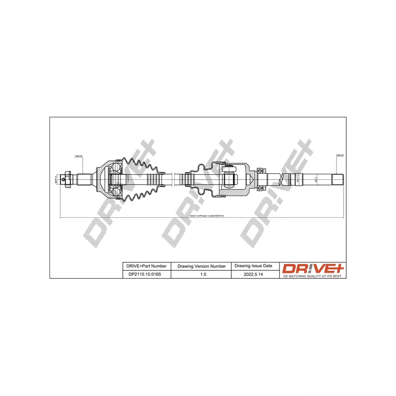 Arbre de transmission Dr!ve+ DP2110.10.0165