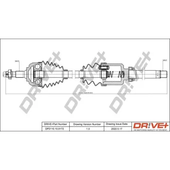 Arbre de transmission Dr!ve+ DP2110.10.0172