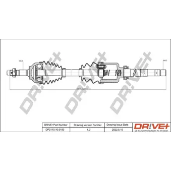 Arbre de transmission Dr!ve+ DP2110.10.0190