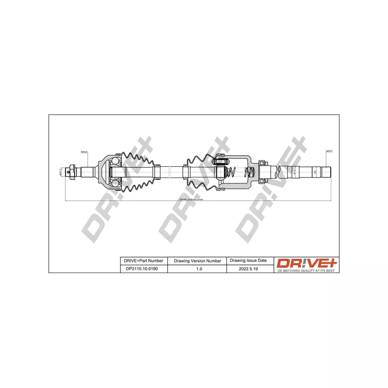 Arbre de transmission Dr!ve+ DP2110.10.0190