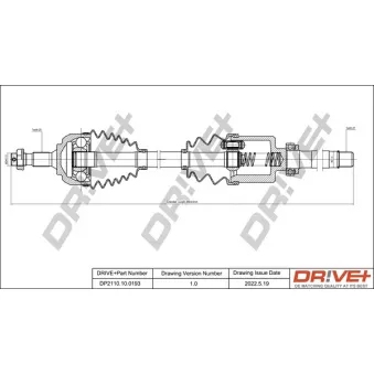 Arbre de transmission Dr!ve+ DP2110.10.0193