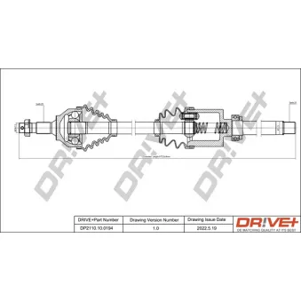 Arbre de transmission Dr!ve+ DP2110.10.0194