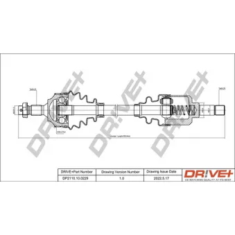 Arbre de transmission Dr!ve+ DP2110.10.0229