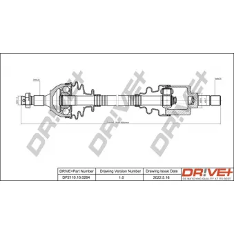 Arbre de transmission Dr!ve+ DP2110.10.0264