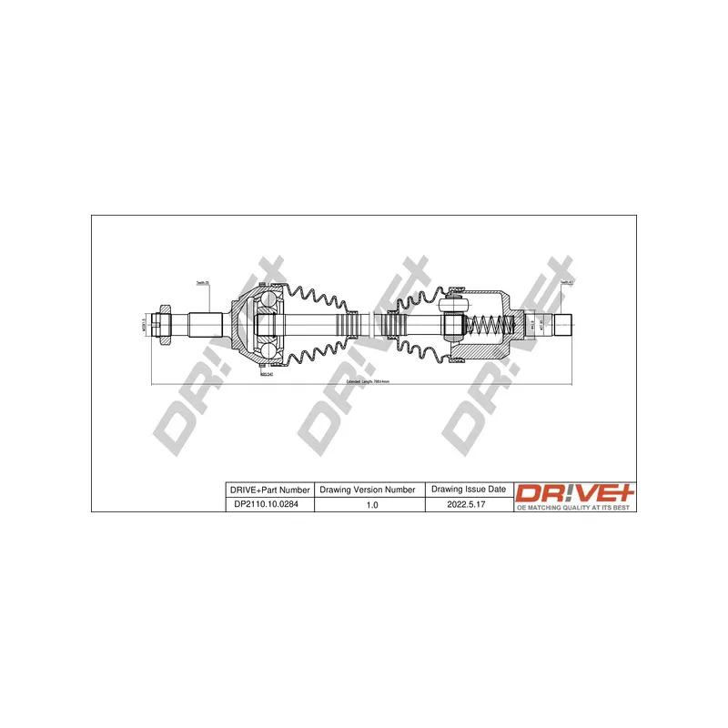 Arbre de transmission Dr!ve+ DP2110.10.0284