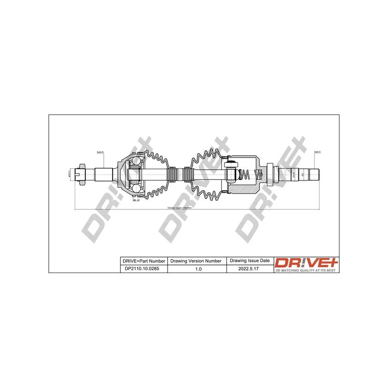 Arbre de transmission Dr!ve+ DP2110.10.0285