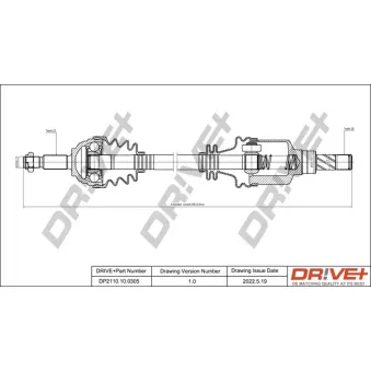 Arbre de transmission Dr!ve+ DP2110.10.0305