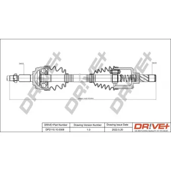 Arbre de transmission Dr!ve+ DP2110.10.0308