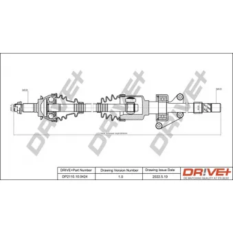 Arbre de transmission Dr!ve+ DP2110.10.0424