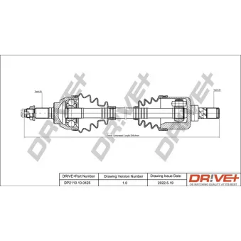 Arbre de transmission Dr!ve+ DP2110.10.0425