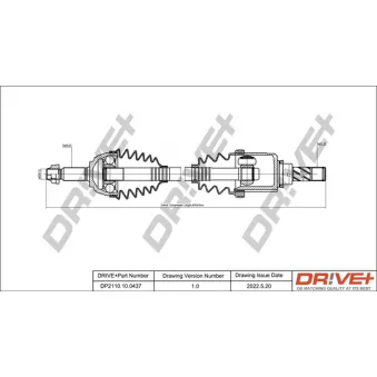 Arbre de transmission Dr!ve+ DP2110.10.0437
