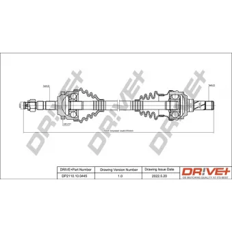 Arbre de transmission Dr!ve+ DP2110.10.0445