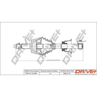 Arbre de transmission Dr!ve+ DP2110.10.0456