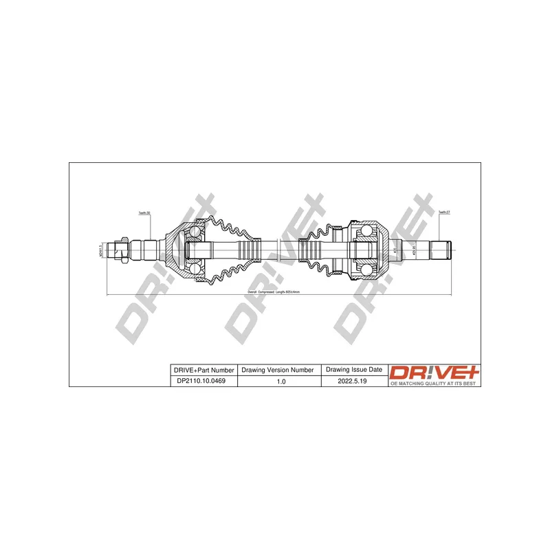 Arbre de transmission Dr!ve+ DP2110.10.0469