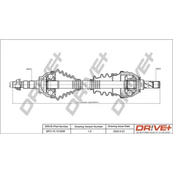Arbre de transmission Dr!ve+ DP2110.10.0506