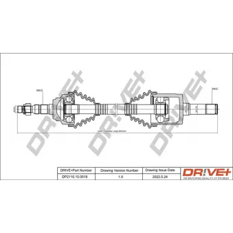 Arbre de transmission Dr!ve+