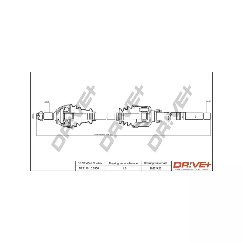 Arbre de transmission Dr!ve+ DP2110.10.0556