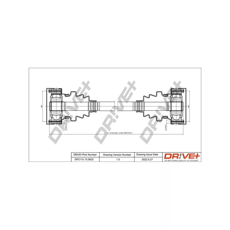 Arbre de transmission Dr!ve+ DP2110.10.0632