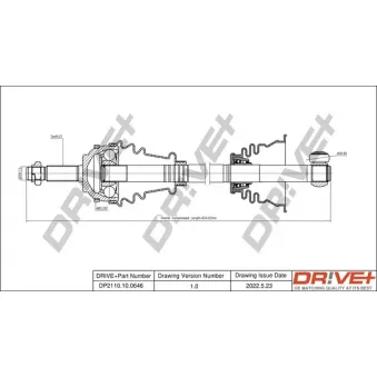 Arbre de transmission Dr!ve+ DP2110.10.0646