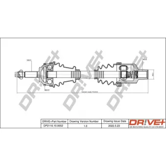 Arbre de transmission Dr!ve+ DP2110.10.0652