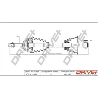 Arbre de transmission Dr!ve+ DP2110.10.0672