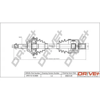 Arbre de transmission Dr!ve+ DP2110.10.0690