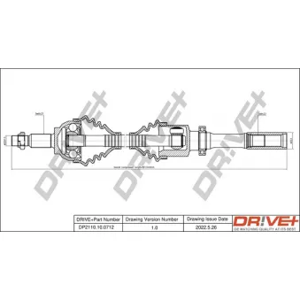 Arbre de transmission Dr!ve+ DP2110.10.0712